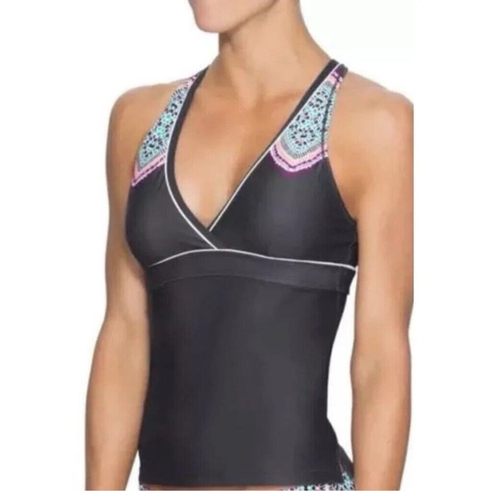 Athleta Cozumel Twist Back Tankini Swim Top